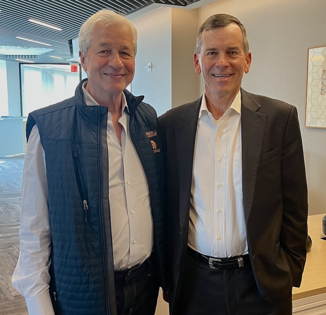 Les Csorba and Jamie Dimon cropped Wendy H. Steele, an inspirational figure for women in philanthropy